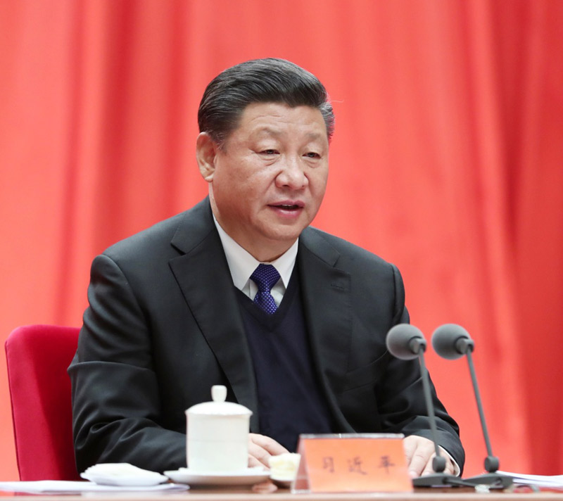1月11日，中共中央總書記、國(guó)家主席、中央軍委主席習(xí)近平在中國(guó)共產(chǎn)黨第十九屆中央紀(jì)律檢查委員會(huì)第二次全體會(huì)議上發(fā)表重要講話。