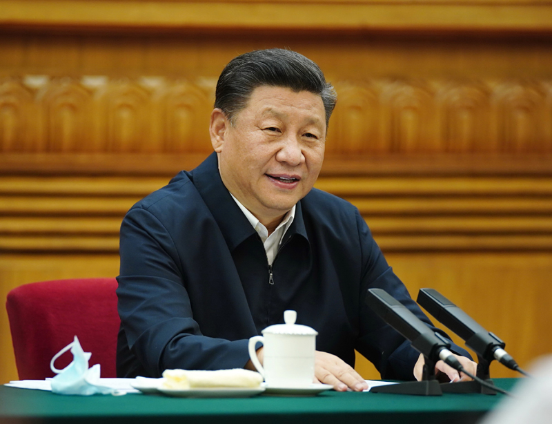 7月21日，中共中央總書記、國(guó)家主席、中央軍委主席習(xí)近平在京主持召開(kāi)企業(yè)家座談會(huì)并發(fā)表重要講話。新華社記者 鞠鵬 攝